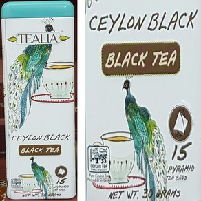 TEALIA 틸리아 실론 홍차 30g (2g X 15티백) 스리랑카, 2g, 15개입, 3. 실론 홍차, 1개