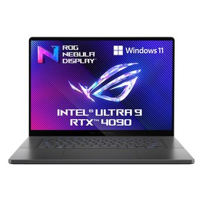 에이수스 2024 ROG 제피러스 G16 코어Ulta9 인텔 14세대 지포스 RTX 4090, Eclipse Gay, 4TB, 32GB, WIN11 Home, GU605MY-QR102W