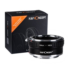 KnF NIK-NEX II 렌즈 어댑터 니콘 Ai 렌즈 - 소니 E 바디 _ 무반사코팅 Nikon F lens to Sony E adapte (matte coating), 1개