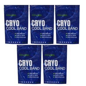 [납품용] CRYO 쿨밴드 멘솔 아이스 의료용 붕대, 1개, 5개입