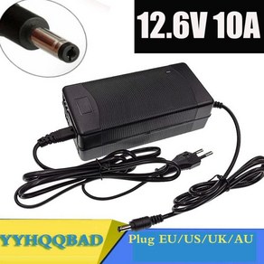 12.6V 10A 18650 리튬 배터리 충전기 3S 10.8V 11.1V 12V 리튬 이온 배터리 고속 충전, 01 UK, 한개옵션1