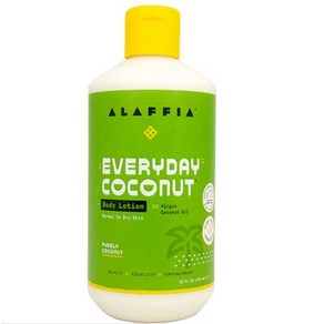 Alaffia EVERYDAY 코코넛 바디 로션 버진 오일 일반 피부부터 건조한 피부까지 순수, 1개, 60ml