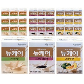 뉴케어 구수한맛 + 고소한 검은깨 + 단호박맛 각 10팩씩 30팩 한박스, 3가지맛 10팩씩, 1개