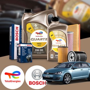 골프 7세대 1.6TDI (CLH) 디젤 토탈 쿼츠 이네오 넥스 5W30 엔진오일필터세트 5리터, 1개