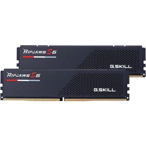 G.SKILL Ripjaws S5 시리즈 (인텔 XMP 3.0) DDR5 RAM 48GB (2x24GB) 6000MT/s CL40-48-48-96 1.35V 데스크탑 컴퓨터 메, 2개