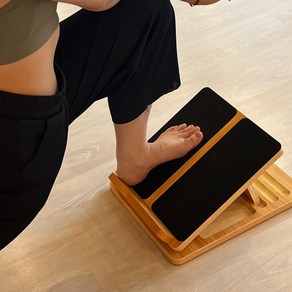 힐스텝 스트레칭보드 종아리 우드 레그릴렉서 발목경사대 아킬레스건 운동기구, Wood Colo