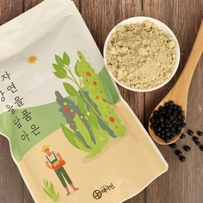 자연닮음 국산 쪄서볶은 쥐눈이 콩가루 분말 500g, 1개