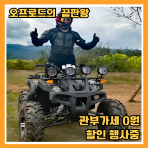 스비노 4발 스쿠터 4륜 오토바이 오프로드 산악 바이크 ATV 레저용, A-2고급형, 125cc 7인치