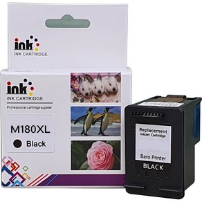 삼성 재생잉크 INK-M180 대용량 SL-J1660 1663 1665 J1770FW, M180 대용량 블랙, 1개