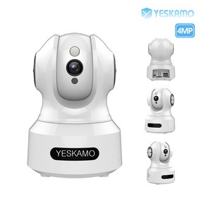 YESKAMO 예스카모 고화질 실내외용 무선 홈 IP CCTV 카메라, KR-825-C-4M-Bai-선택3, 1개