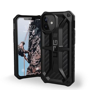 URBAN ARMOR GEAR UAG 아이폰 12 미니 케이스 [5.4인치 스크린] 견고하고 가벼운 슬림 충격 방지 프리미엄 모나크 보호 커버 블랙