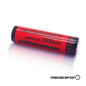 [메가캐논] 18650 Li-ion 삼성 SDI 충전지 볼록형 [3500mAh]