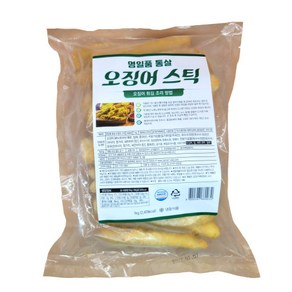 푸드라인_ 명일품 오징어스틱 튀김, 1kg, 1개