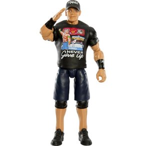 Mattel WWE 존 시나 액션 피규어 10개의 관절 포인트 및 실제와 같은 6인치, 1개