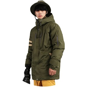 슈가포인트 남성 스노보드 스키 다운 자켓. 남자 보드복 스키복 패딩 점퍼. Wacker J - Khaki/Beige