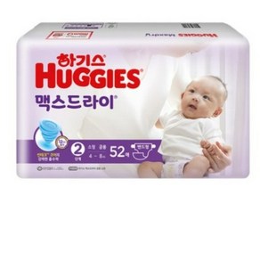 하기스 NEW 맥스드라이 밴드형 기저귀 남녀공용 소형 2단계(4~8kg), 2단계, 154매