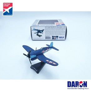 Daron 전투기 비행기모형 패피 보잉턴 검은양떼 Corsair Black Sheep VMF-214 1/100 Postage Stamp PS5356-3