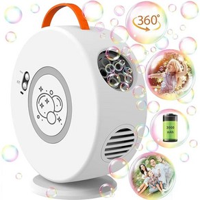 프린세스배터리없는지상에 불꽃 놀이 완전자동 버블머신 휴대용 전기 버블 머신 자동 회전 90 360 USB 충전식 야외 웨딩 장난감 용, [01] 전자 자동 착륙 용수철, 축제 선물, 새해 장, 1개