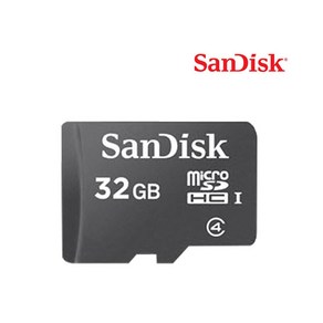 샌디스크 정품 Class4 Mico SD / 이동저장 메모리카드 용량 32GB, 메모리 용량-32G-(어댑터제외), 1개