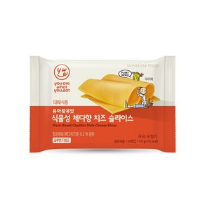 YWE 유아왓유잇 체다향 치즈슬라이스 170g, 1개