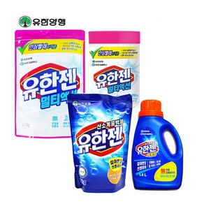 유한양행 유한젠 멀티액션 외/산소계표백제/세탁세제, 유한젠 1kg(용기)+유한젠200g, 1개, 1.1kg