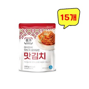 종가집 썰어담은 맛김치 200g, 15개