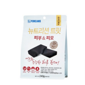 포켄스 뉴트리션 트릿 강아지 영양제, 피부+피모, 240g, 1개