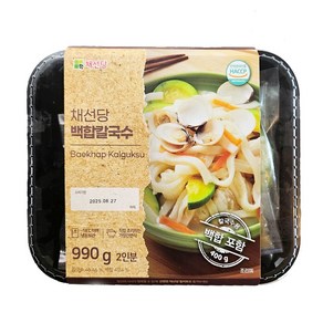 채선당 백합칼국수 990g 채선당에서 직접만든 간편 밀키트