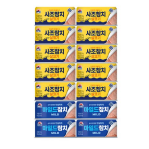 사조 안심따개 살코기참치 85g x 10p + 마일드참치 안심따개 100g x 4p, 1세트