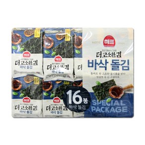 해표 더 고소한 바삭 돌김 4.5g x 16개 나우핫, 단품