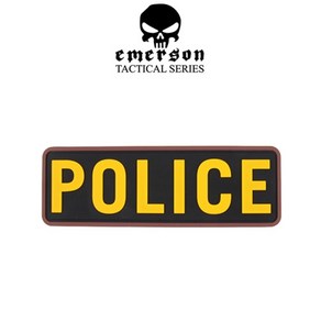 Emeson 에머슨 폴리스 패치 PVC Police Patch, 1개