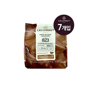 칼리바우트 밀크 초콜릿 커버춰, 400g, 7개