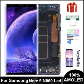 슈퍼 AMOLED LCD 터치 스크린 디지타이저 어셈블리 삼성 갤럭시 노트 9 디스플레이 N960 N960D N960F N960U 64 인치