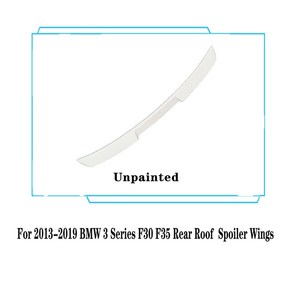 리어 윈도우 루프 스포일러 윙 블랙 카본 튜닝 자동차 스타일링 액세서리 2013- BMW 3 시리즈 F30 F35 F80 320i 325i 330i 용, [01] Glossy Black