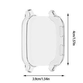 호환밴드 용 전체 케이스 베뉴 용 워치 스마트 2 쉘 소프트 SQ2 베뉴 TPU 커버 보호 Sq2 SQ 화면 도금 보호, 2) Tanspaent