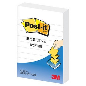 포스트-잇 팝업리필용 KR-320 화이트라인/3M), 단품