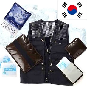 국내생산 노블아이스조끼+대형팩2개+소형팩4개(L~3XL)