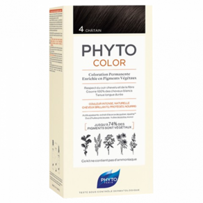 PHYTO 피토 피토컬러 퍼머넌트 4 브라운 염색제 1St, 1개, 기본