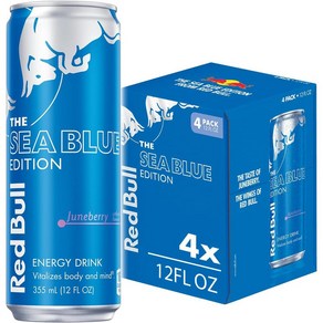 Red Bull 레드불 씨 블루 에디션 에너지 드링크 354ml 4캔