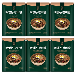 [하프클럽/온작]이영자 뼈없는 갈비탕(정) 900g x 6팩, 6개