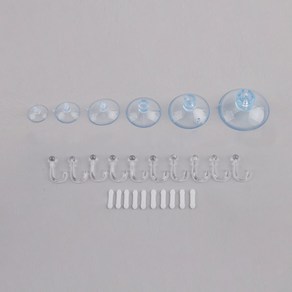 큐방 세트 J고리 I핀 흡착 고무 무타공 흡착식 걸이, 큐방세트-26파이(10개입), 1개