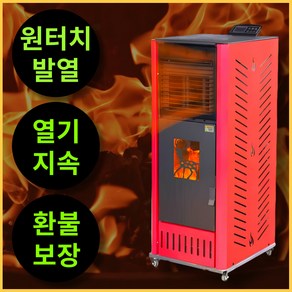 글로벌윙 빠른발열 펠릿난로 화목난로 캠핑난로 캠핑히터 에탄올난로 무동력팬, [스마트 80평형]