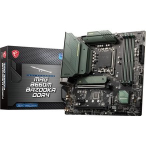 MSI MAG B650 토마호크 WiFi 컴퓨터 게이밍 마더보드 AM5 ATX DDR5 PCIe 4.0 M.2 SATA 6Gb/s USB 3.2 Gen 2 HDMI/DP 6E, mATX_MAG B660M BAZOOKA DDR4, 1개