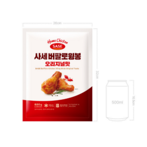 [사세] 버팔로 윙봉 오리지널맛 820gX2봉, 2개, 상세 설명 참조, 820g