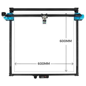 조각기 레이저 각인기 마킹 TwoTees CNC 금속 타각기 목재 가죽 절단기 40W 80W TTS55 PRO TTS10 600x600mm