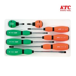 한경공구 KTC 소프트그립 십자 일자 드라이버 세트 8pcs TD798, 1개