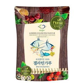 푸른들판 피쉬 젤라틴 분말 가루 100% 파우더 식용 무설탕 젤리 푸딩 만들기 재료 gelatin powde, 1개, 500g