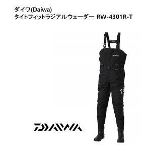 다이와(DAIWA)피싱 웨이더 멜빵장화 타이트핏 레이디얼 블랙 RW-4301R-T, M, 기본