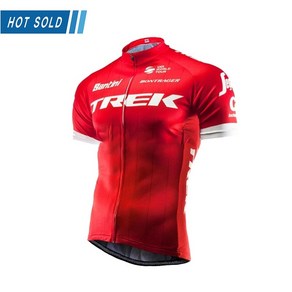 [현물] TREK Summe Cycling Jesey Set 남자 팀 자전거 유니폼 반팔 자전거 유니폼