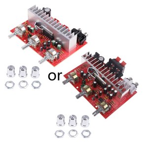 오디오 앰프 보드 40W+40W 듀얼 채널 2.0 스테레오 무선 미니 앰프 모듈 조립, 한개옵션0